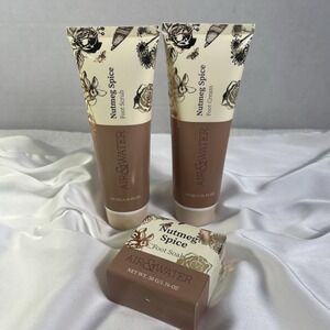 Nutmeg‎ Spice Foot Scrub, Cream & Soak Air & Water Foot Care Gift Set